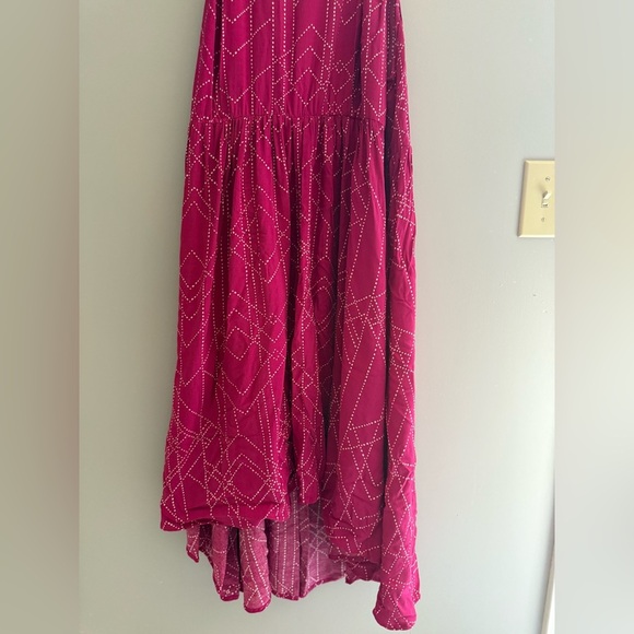 Torrid Dress & Kimono Cardigan Womens SZ 2 1/2 Pink Flowy MIDI Draped Front - Picture 5 of 14